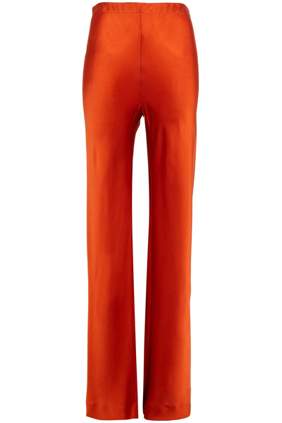  Rosetta Getty - Satin-crepe Wide-leg Pants - Metallic - Us 8 