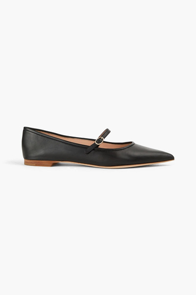  Rupert Sanderson - Ina Leather Point-toe Flats - Black - Eu 37.5 