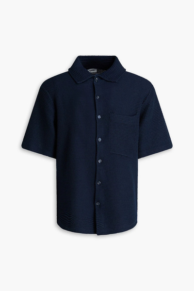  Sandro - Ribbed-knit Shirt - Blue - Xs 