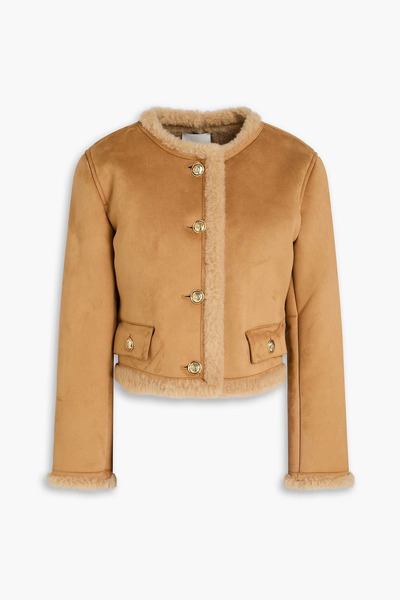  Sandro - Teddy Fleece Jacket - Brown - Fr 42 