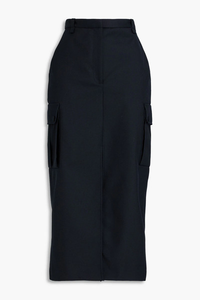  Sandro - Twill Midi Skirt - Blue - Fr 34 