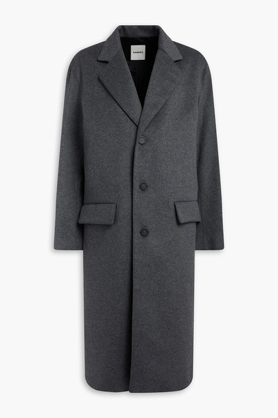  Sandro - Wool And Cashmere-blend Felt Coat - Gray - L 
