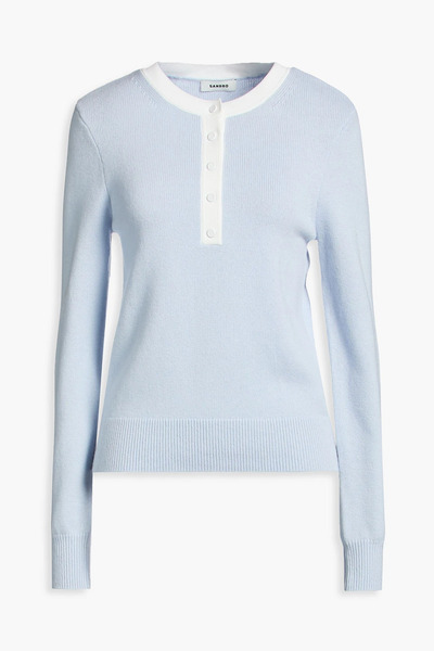  Sandro - Wool And Cashmere-blend Sweater - Blue - 3 