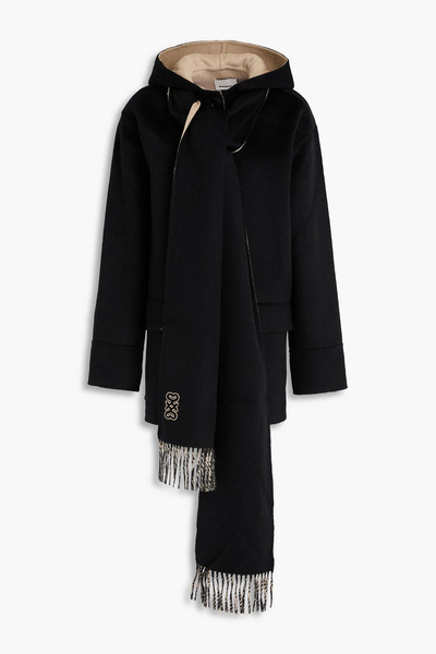  Sandro - Wool-felt Hooded Coat - Black - Fr 34 