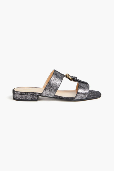 Sergio Rossi - Glittered Suede Sandals - Metallic - Eu 36 