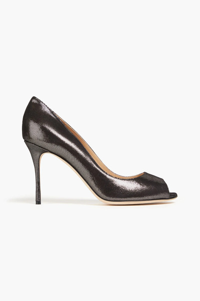  Sergio Rossi - Metallic Suede Pumps - Metallic - Eu 36 