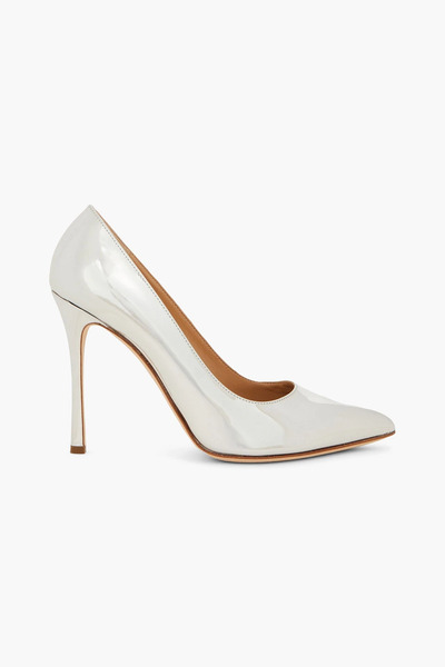  Sergio Rossi - Mirrored-leather Pumps - Metallic - Eu 41 