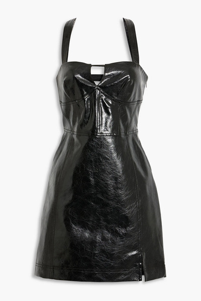 Simkhai - Cutout Glossed Mini Dress - Black - Xs 
