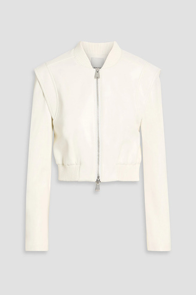  Simkhai - Doreen Cropped Bomber Jacket - White - S 