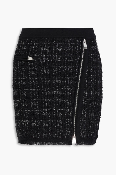  Simkhai - Metallic Bouclé-tweed Mini Skirt - Black - Xs 