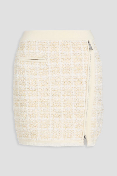  Simkhai - Metallic Bouclé-tweed Mini Skirt - White - Xs 
