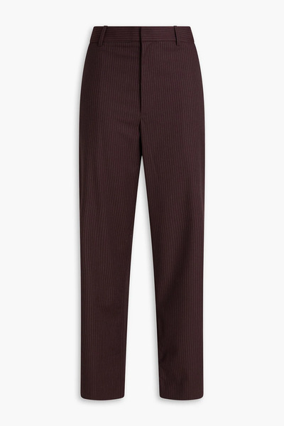  Sir. - Pinstriped Twill Straight-leg Pants - Purple - 2 
