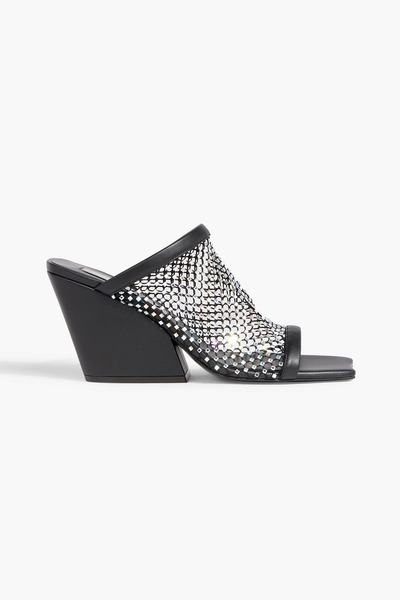  Stella Mccartney - Cowboy Embellished Mesh Mules - Black - Eu 37 