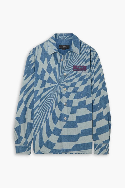  Stella Mccartney - Ed Curtis Printed Denim Shirt - Blue - Xs 