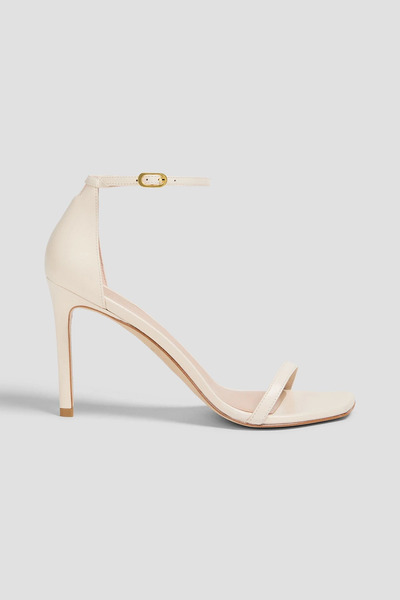  Stuart Weitzman - Amelina 95 Leather Sandals - White - Us 9 