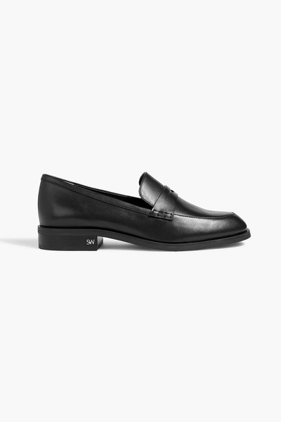  Stuart Weitzman - Emi Leather Loafers - Black - Us 7 