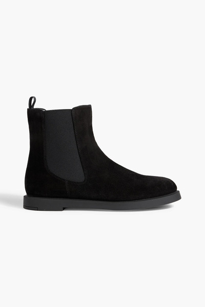  Stuart Weitzman - Izzie Suede Chelsea Boots - Black - Us 5.5 
