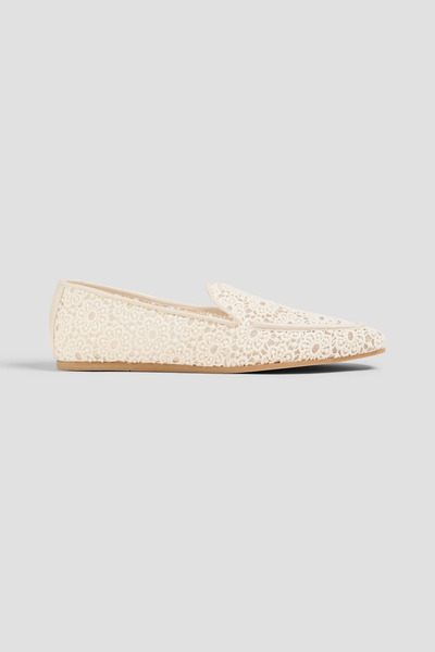  Stuart Weitzman - Lee Lace Loafers - White - Us 9 