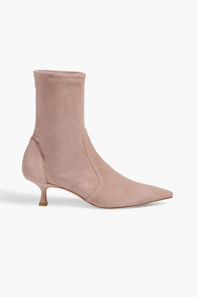  Stuart Weitzman - Naomi 50 Suede Ankle Boots - Pink - Us 7.5 
