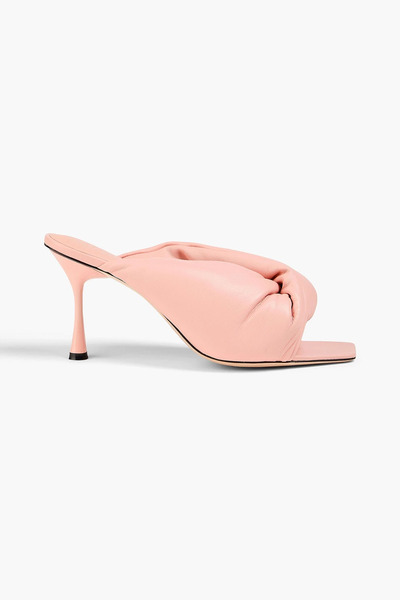  Studio Amelia - Croissant 90 Twisted Leather Mules - Pink - Eu 35 