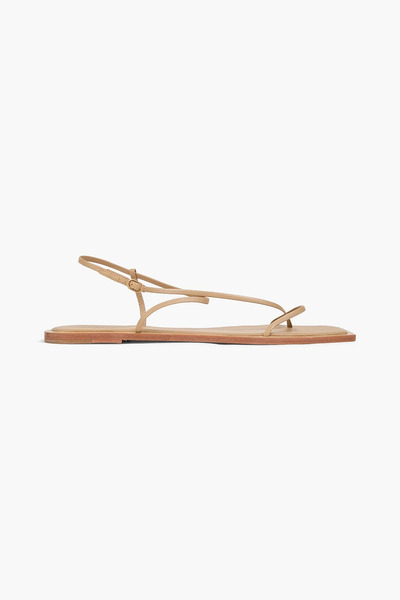  Studio Amelia - Freda Leather Slingback Sandals - Neutral - Eu 37 