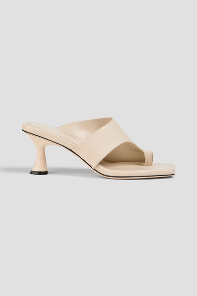  Studio Amelia - Ida 70 Leather Mules - White - Eu 41 