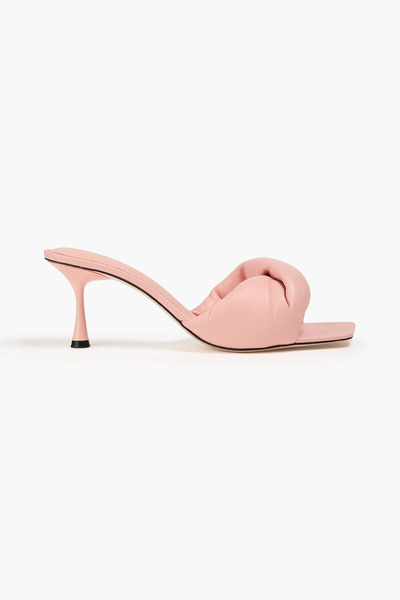  Studio Amelia - Twisted Front 70 Leather Mules - Pink - Eu 35 