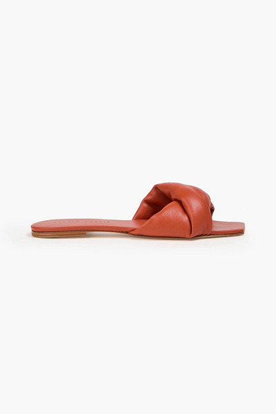  Studio Amelia - Twisted Leather Slides - Brown - Eu 37 