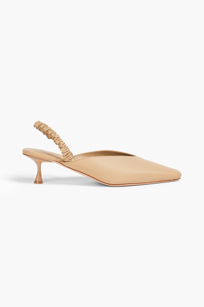  Studio Amelia - Zadie 50 Leather Slingback Pumps - Neutral - Eu 36 