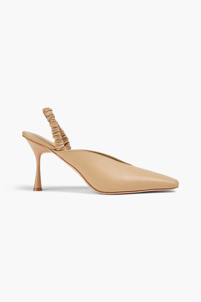  Studio Amelia - Zadie 90 Leather Slingback Pumps - Neutral - Eu 36 