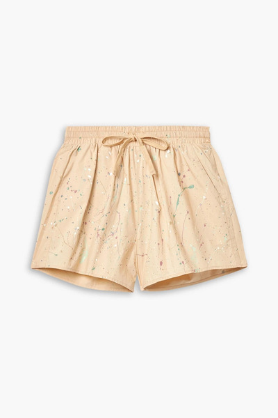  The Range - Printed Cotton-poplin Shorts - Neutral - S 