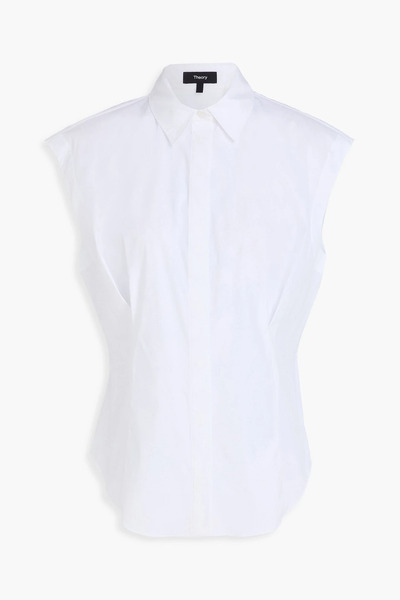  Theory - Cotton-blend Poplin Shirt - White - M 