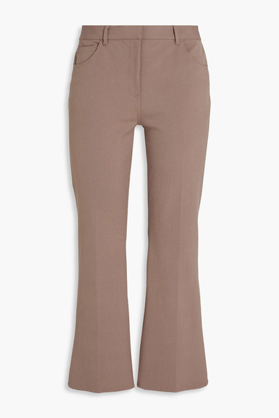  Theory - Cropped Cotton-blend Bootcut Pants - Neutral - Us 00 