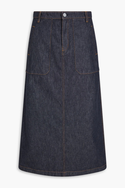  Theory - Denim Midi Skirt - Blue - 24 