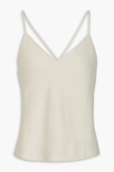  Theory - Linen-blend Twill Camisole - Gray - S 