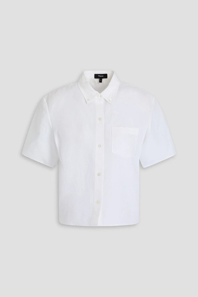  Theory - Linen Shirt - White - Xl 