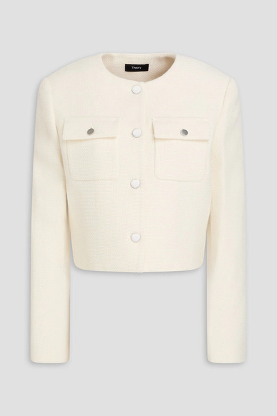  Theory - Tweed Jacket - White - Us 14 