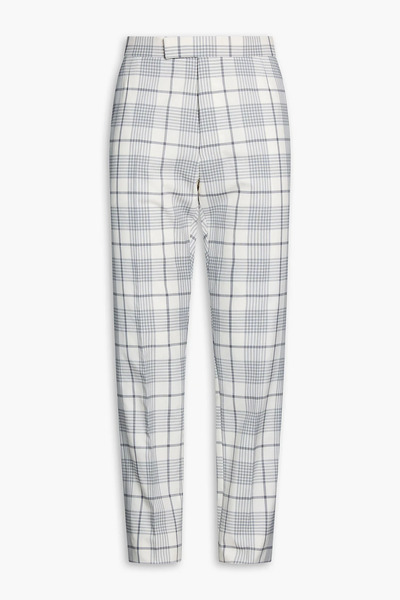  Thom Browne - Checked Wool Pants - Gray - 2 
