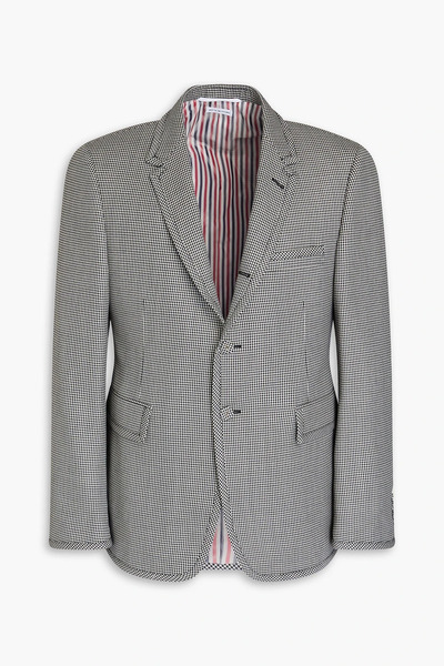  Thom Browne - Houndstooth Wool-tweed Blazer - Black - 2 