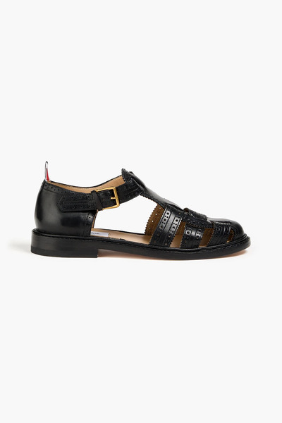  Thom Browne - Leather Sandals - Black - Eu 36 