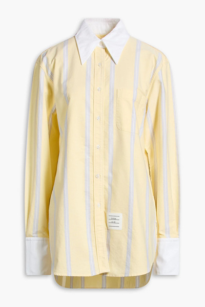  Thom Browne - Striped Cotton-piqué Shirt - Yellow - It 42 