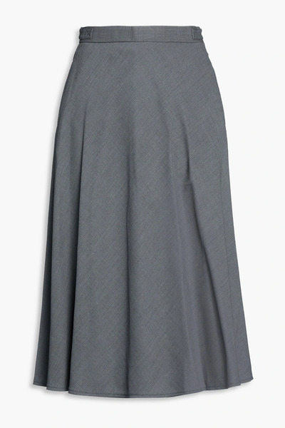  Thom Browne - Wool-piqué Midi Skirt - Gray - It 40 