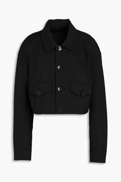  Tibi - Cropped Twill Jacket - Black - Xl 
