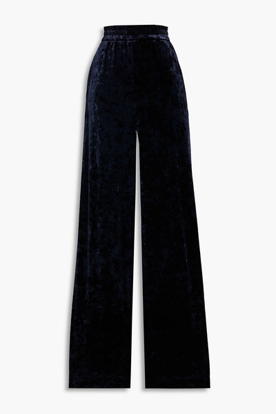  Tibi - Stretch-velvet Wide-leg Pants - Blue - Xs 