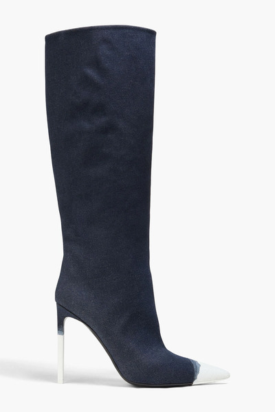  Tom Ford - Painted Denim Knee Boots - Blue - Eu 38.5 