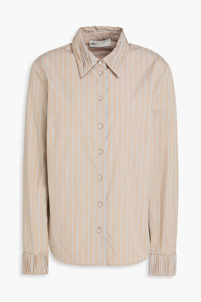  Tory Burch - Striped Cotton-poplin Shirt - Neutral - Us 6 