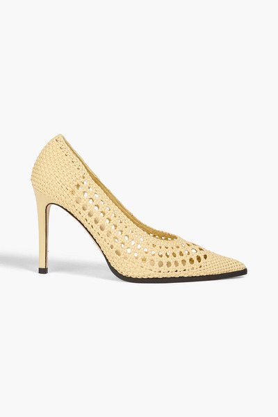  Tory Burch - Woven Leather Pumps - Yellow - Us 6.5 