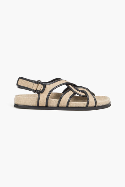  Totême - Canvas Slingback Sandals - Neutral - Eu 35 