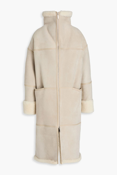  Totême - Suede Coat - White - Xs/s 