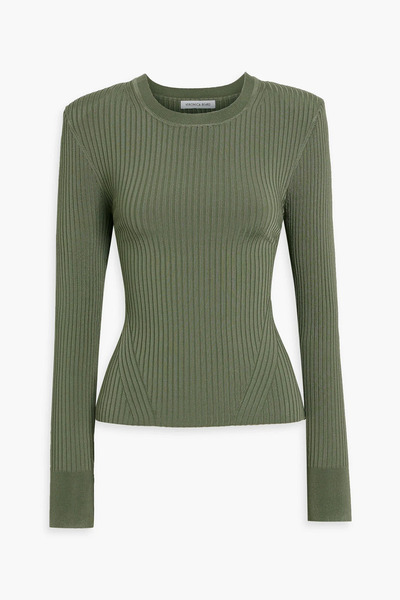  Veronica Beard - Acara Ribbed-knit Top - Green - Xs 